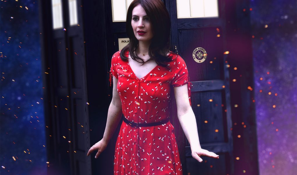 clara oswald river island ditsy dress day of the doctor