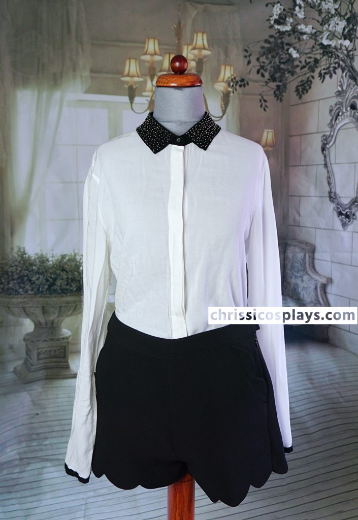 maison scotch embellished collar blouse flaunt magazine jenna coleman