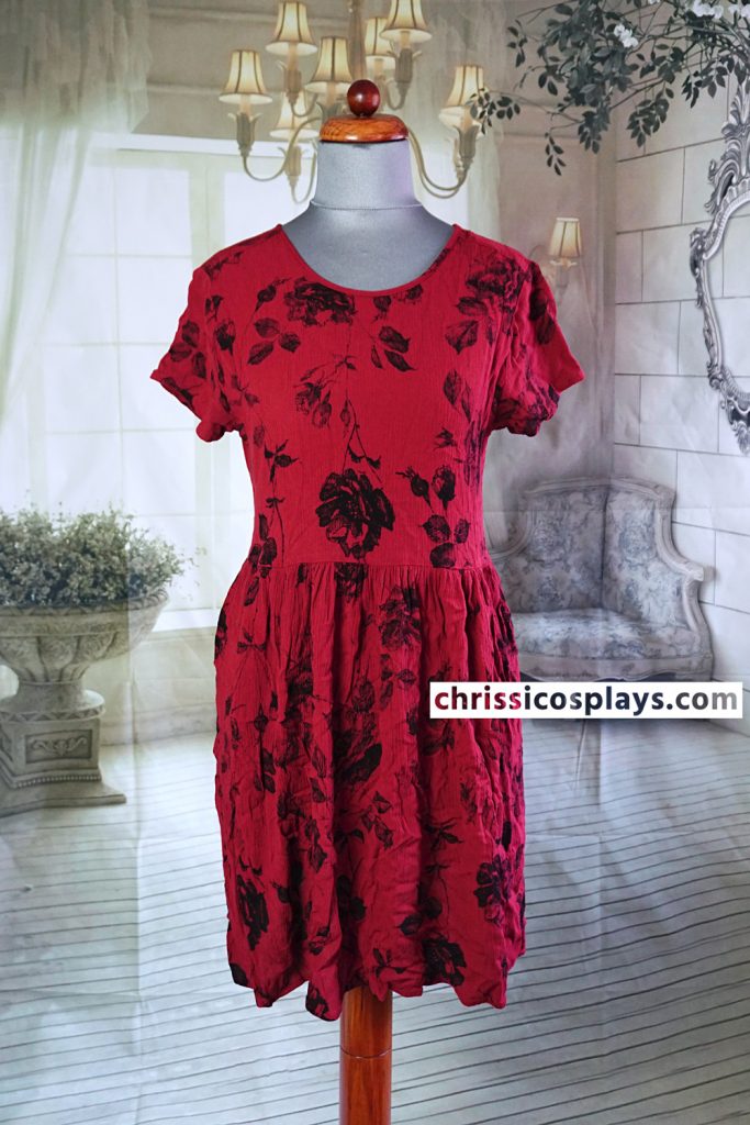 Clara Oswald/Jenna Coleman Holiday: Urban Outfitters Pins & Needles Red Floral Dress