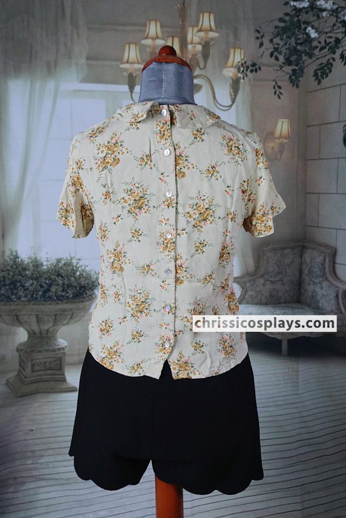 clara oswald topshop floral button back blouse doctor who at the proms