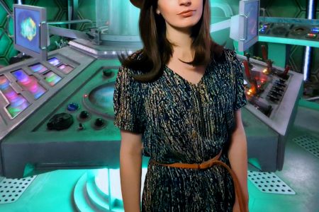 doctor who the ultimate guide clara oswald yumi technicolor dress